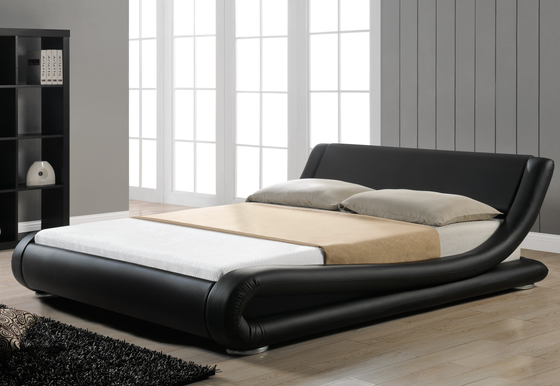 호화스러운 Chesterfield 덮개를 씌운 침대 구조 특대 구부려진 머리판